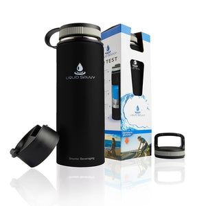 Coldest Water Bottle with Standard Mouth Straw Lid Metal Thermos Vacuum  Insul