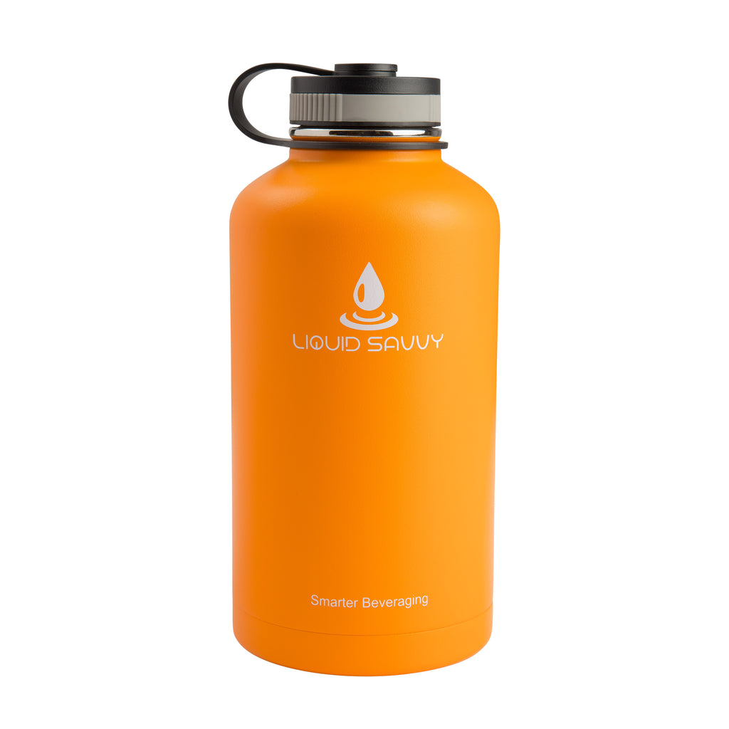 Liquid Savvy 32oz Wide Mouth Stainless Steel Insulated Sports Water Bo